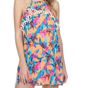 Arizona Floral Gauze Swimsuit Cover-Up Dress-Junio